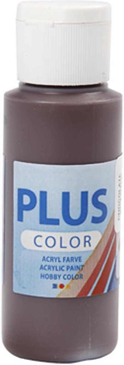 Plus Color acrylverf, chocolate, 60ml [HOB-39601]